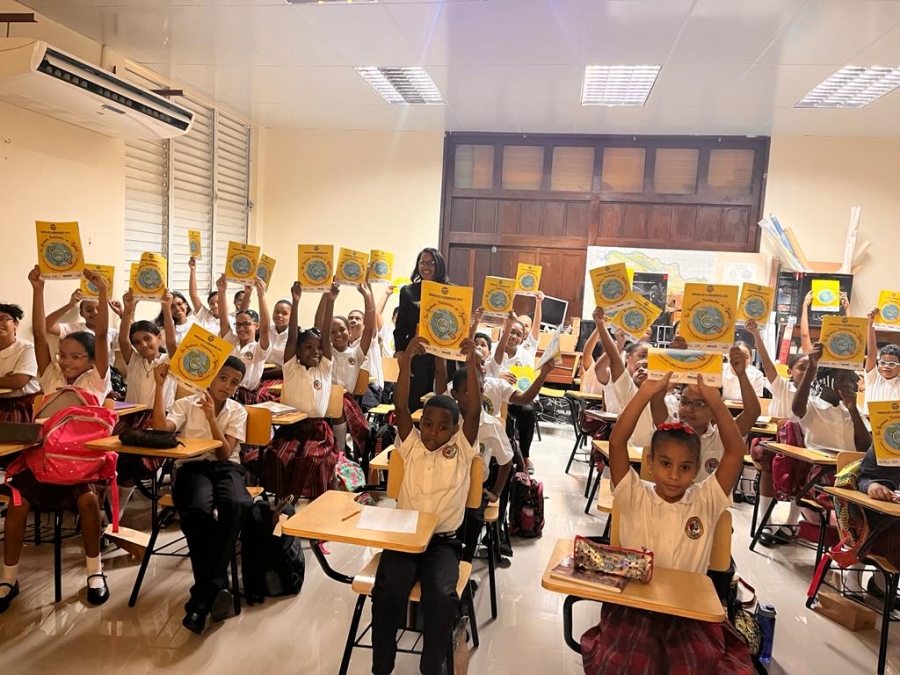 El IGN-JJHM y la Sección Nacional de Dominicana del IPGH visitan a estudiantes del Centro Educativo Tía Cachi