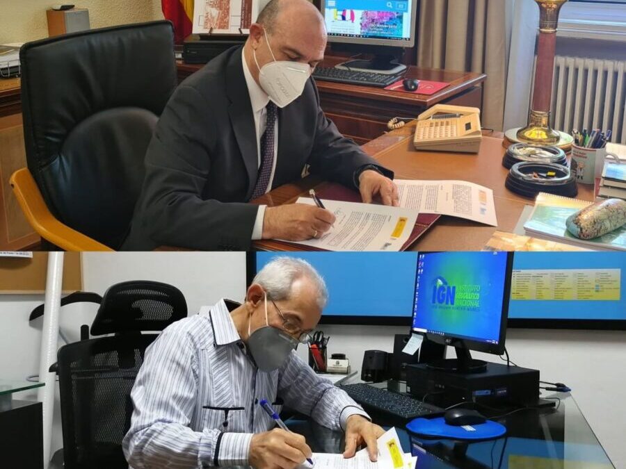 El Instituto Geográfico Nacional de España y el Instituto Geográfico Nacional "José Joaquín Hungría Morell" firman acuerdo de colaboración