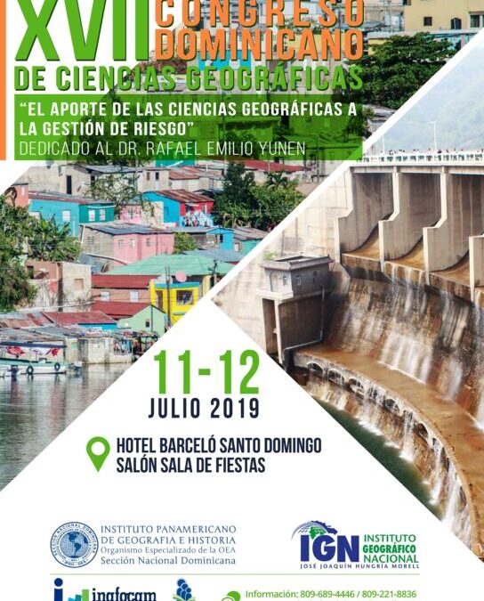 El IGN-JJHM y el IPGH anuncian el XVII Congreso Dominicano de Ciencias Geográficas